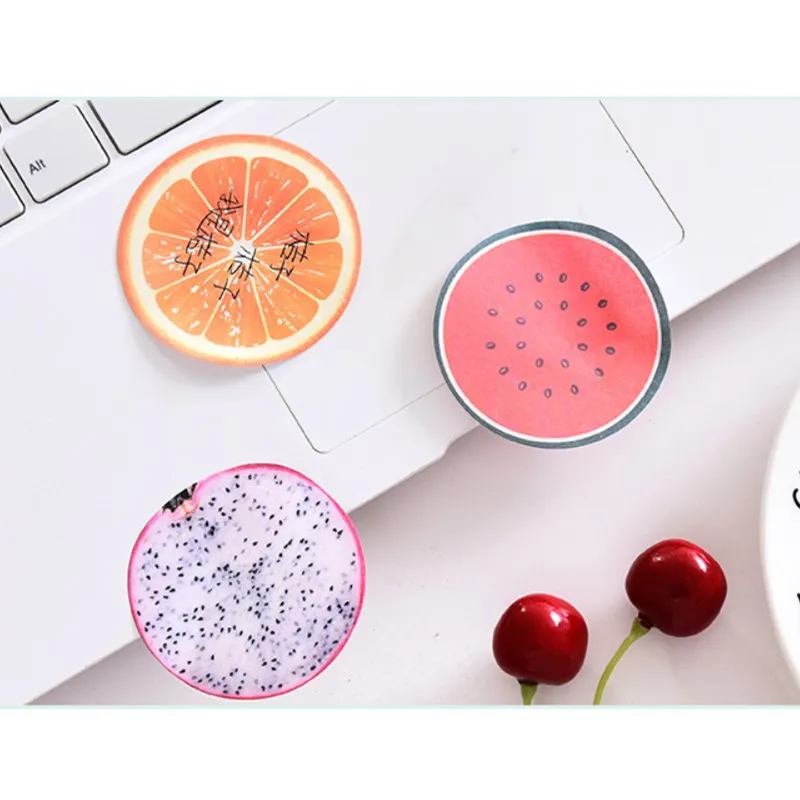 1 قطعة مذكرة الفاكهة الطازجة الوسادة مذكرة الوسادة الصغيرة ملاحظات لاصقة مذكرة المفكرة مدرسة التموين المرجعية التسمية هدية #3