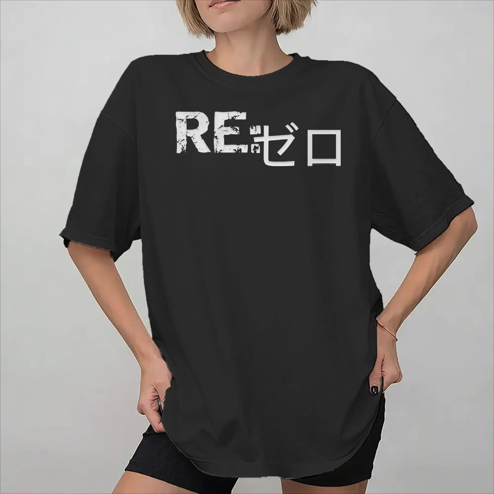 Re:ZERO Starting Life in Another world Merch Men Women T Shirt Cotton Tee Graphic Printed  T-shirt Clothes