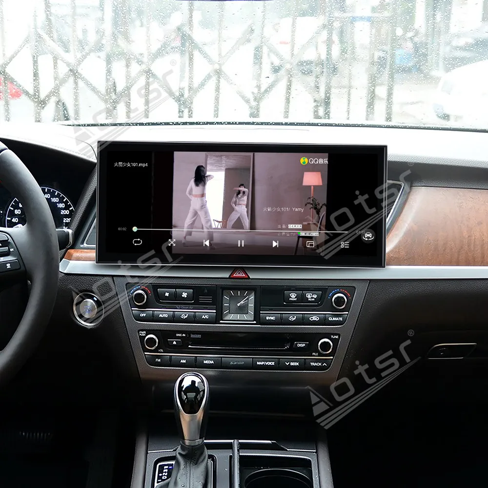 15.8 Inch In-Dash TouchScreen Car Radio GPS Navigation Stereo For Hyundai Genesis 2013-2016 Multimedia CarPlay Android Auto Head