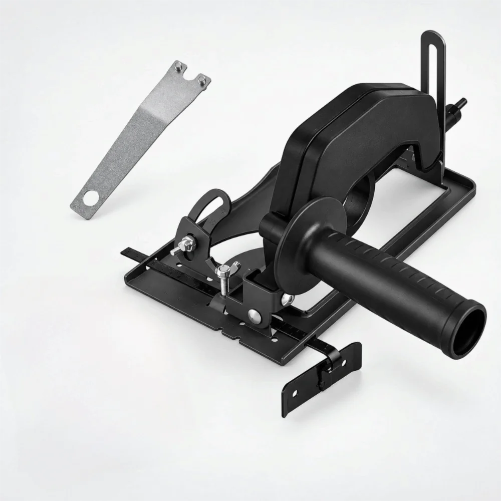 9pcs 0-40mm Cutting Depth Positioning Bracket Nonslip Handle Adjustable Depth Angle Grinder Bracket Auxiliary Handle