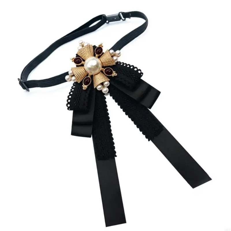 Регулируемый галстук-бабочка в стиле барокко JK для школьных мероприятий, вечеринок, реквизита для переодевания