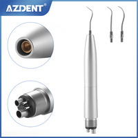 AZDENT Dental Air Scaler Handpiece Integrated Spray Sonic Scaler With 3 Tips SJ1 SJ2 SJ3 Fit For KAVO 4 Holes