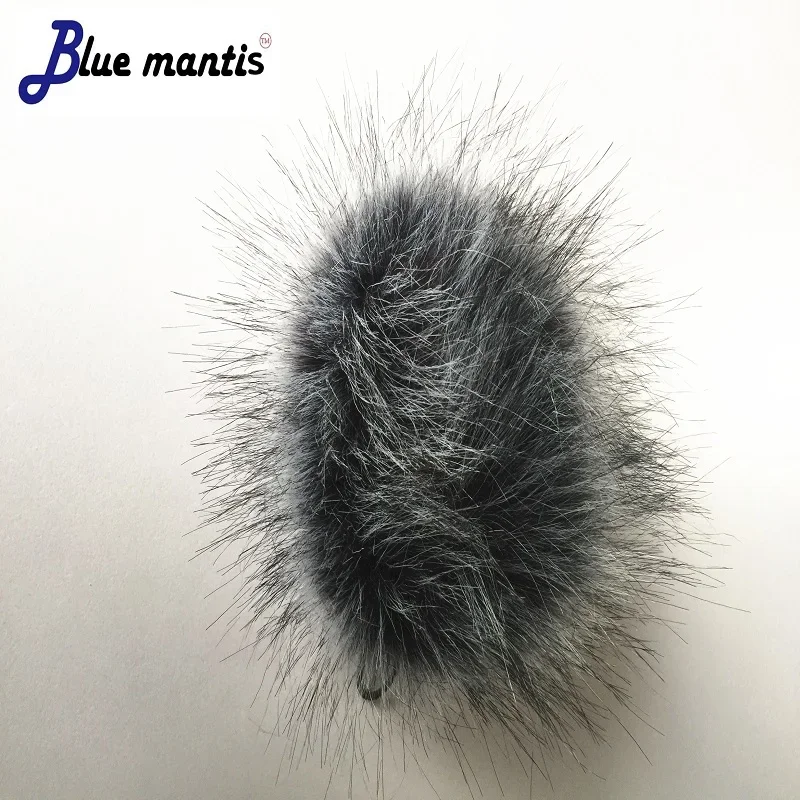 Dead Cat Outdoor Artifical fur Wind Muff Windscreen Shield For Zoom H5 H6  Muffler Windshield Microphone cover Blue Mantis