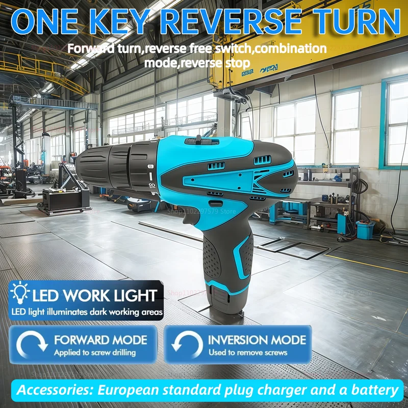 مثقاب كهربائي 12 فولت مع عزم دوران 32N أداة طاقة لاسلكية محمولة متعددة الوظائف مفك براغي للسيارات