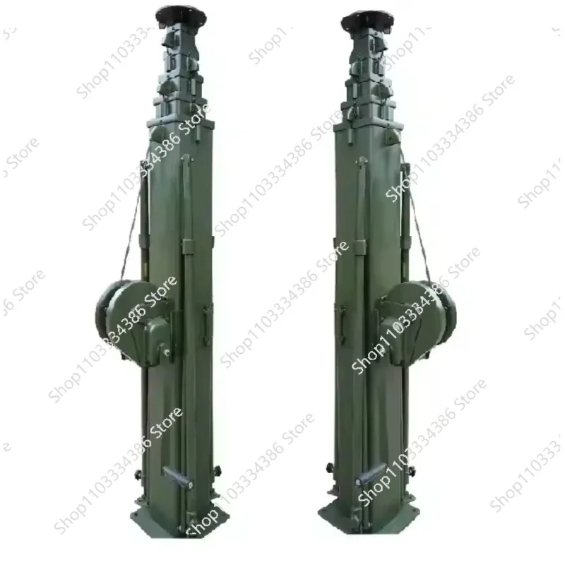 4m To 35m Manual Wind Up Telescopic Light Antenna Tower Mast with Tripod