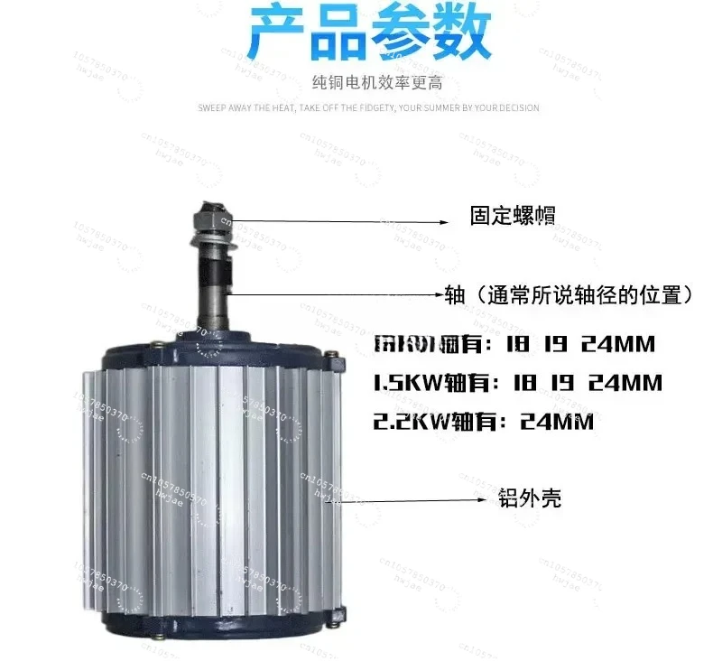 Air cooler motor/water-cooled environmental protection air conditioner special motor, three-phase 380v air conditioner