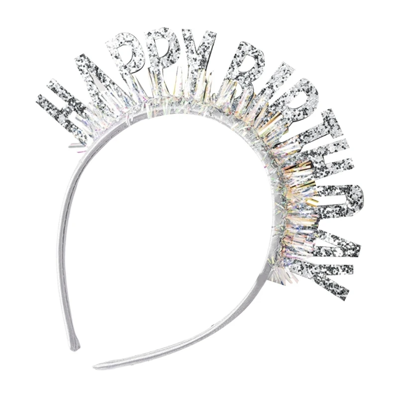 Celebration HAPPY BIRTHDAY Headband Festival Teens Performances Hair Hoop Drop Shipping