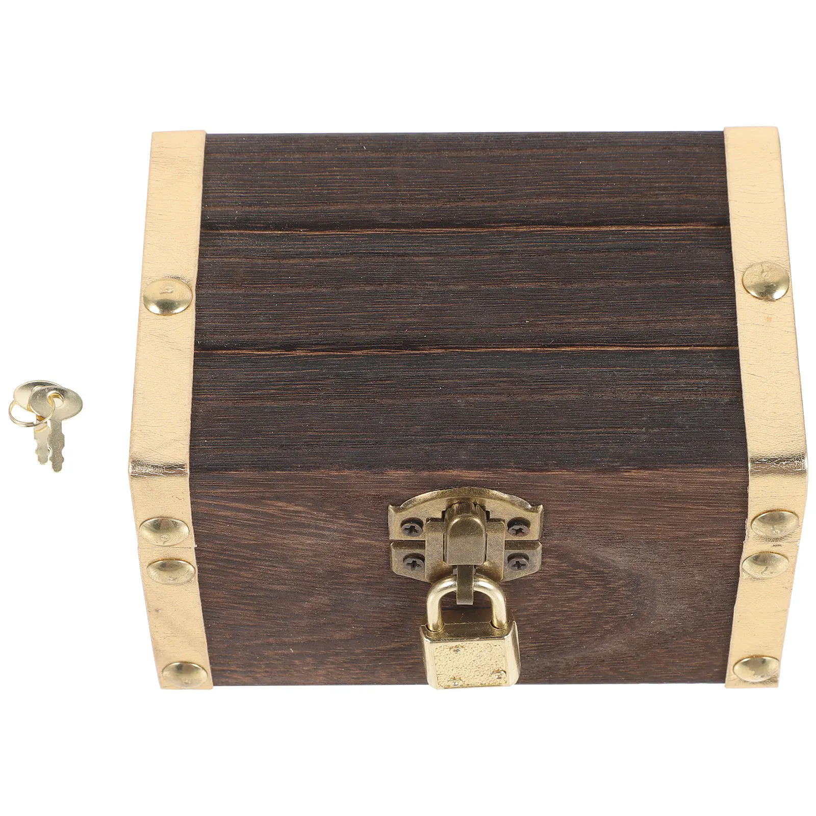 1 مجموعة متعددة الوظائف القراصنة الكنز الصدر خمر صندوق تخزين خشبي صغير ديكور القراصنة صندوق تحت عنوان ديكور الحفلات المنزل #4