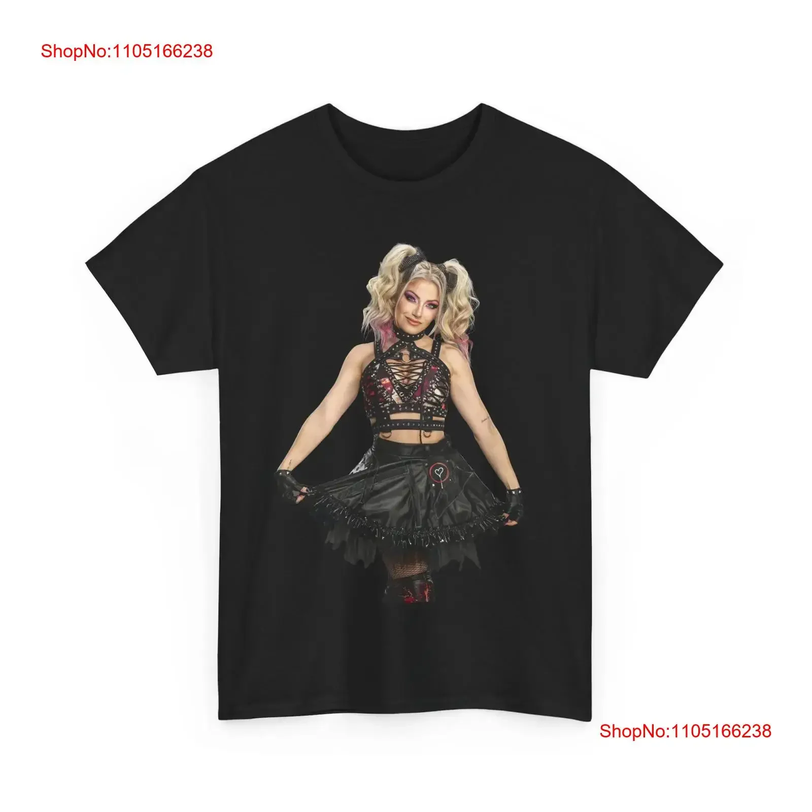 Camiseta Alexa Bliss The Fiend Bray Wyatt vintage lavada transpirable Casual homme streetwear gráfico Unisex Top para uso diario