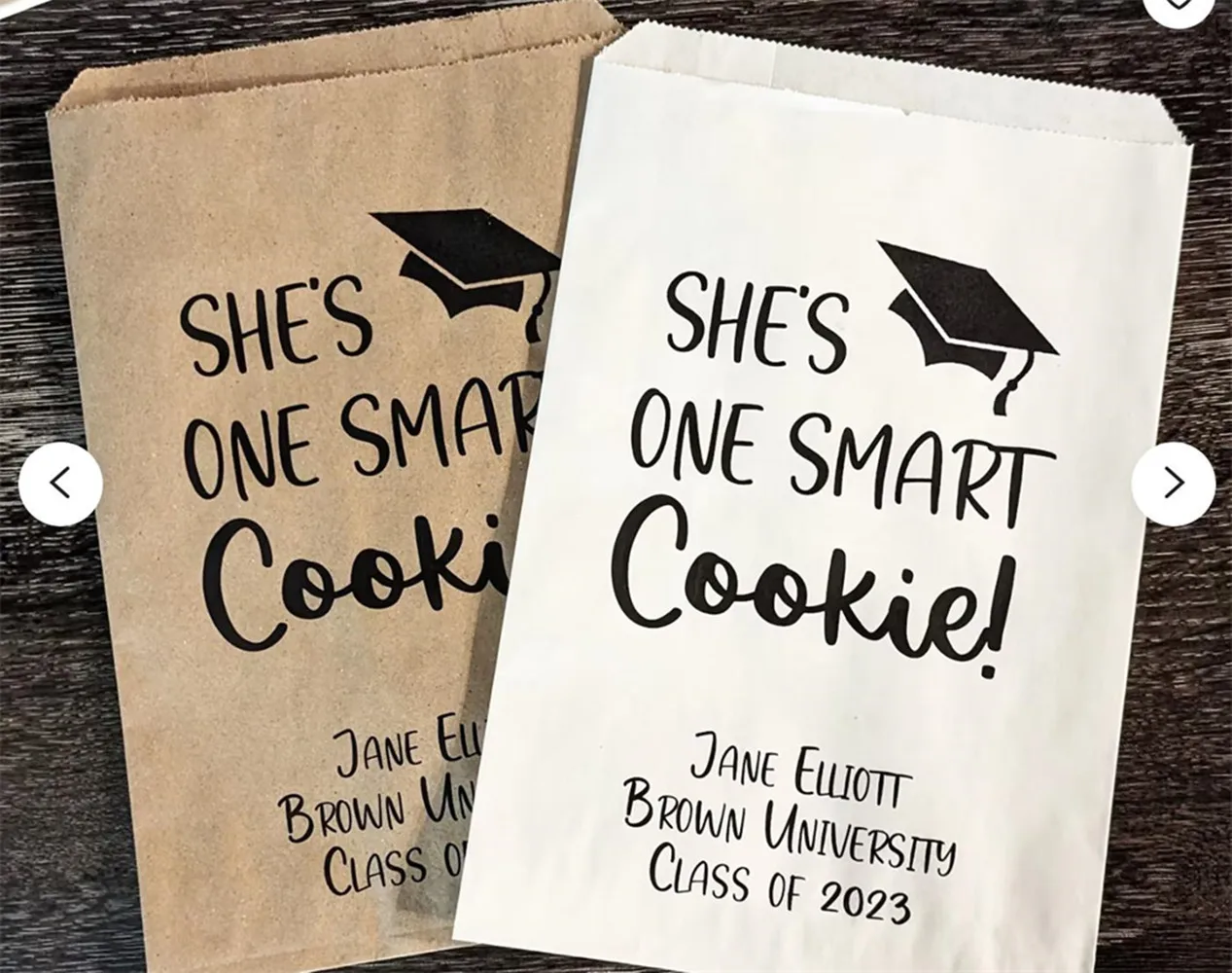 50 Graduation Party Decor, She's One Smart Cookie, Graduation Favor Bags, Class of 2023, High School Graduation Decorations,