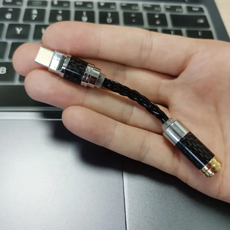 Type-C to 3.5mm Audio/4.4mm Balanced 384KHz/32bit USB DAC AMP Cable Adapter for iOS/Android