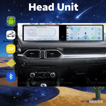 Radio samochodowe z podwójnym ekranem Android 13 do Mazda CX-5 CX5 2017-2025, odtwarzacz multimedialny, nawigacja GPS, 8-rdzeniowy procesor, Bluetooth 5.0