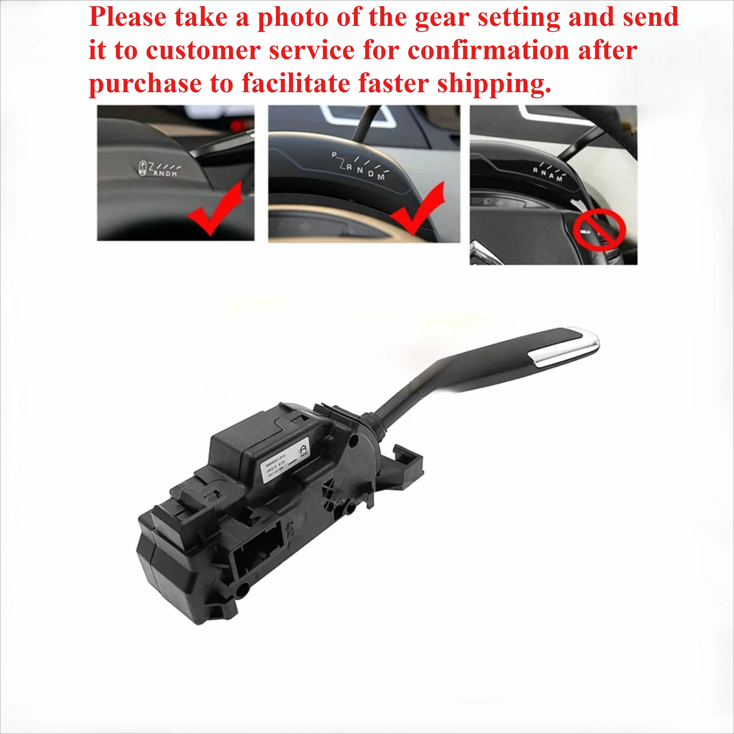 96811352XT 2400FN 98002212VVSuitable for Citroen C4 Picasso speed control lever C4 B58 B78 Shift lever Gear switch selector knob