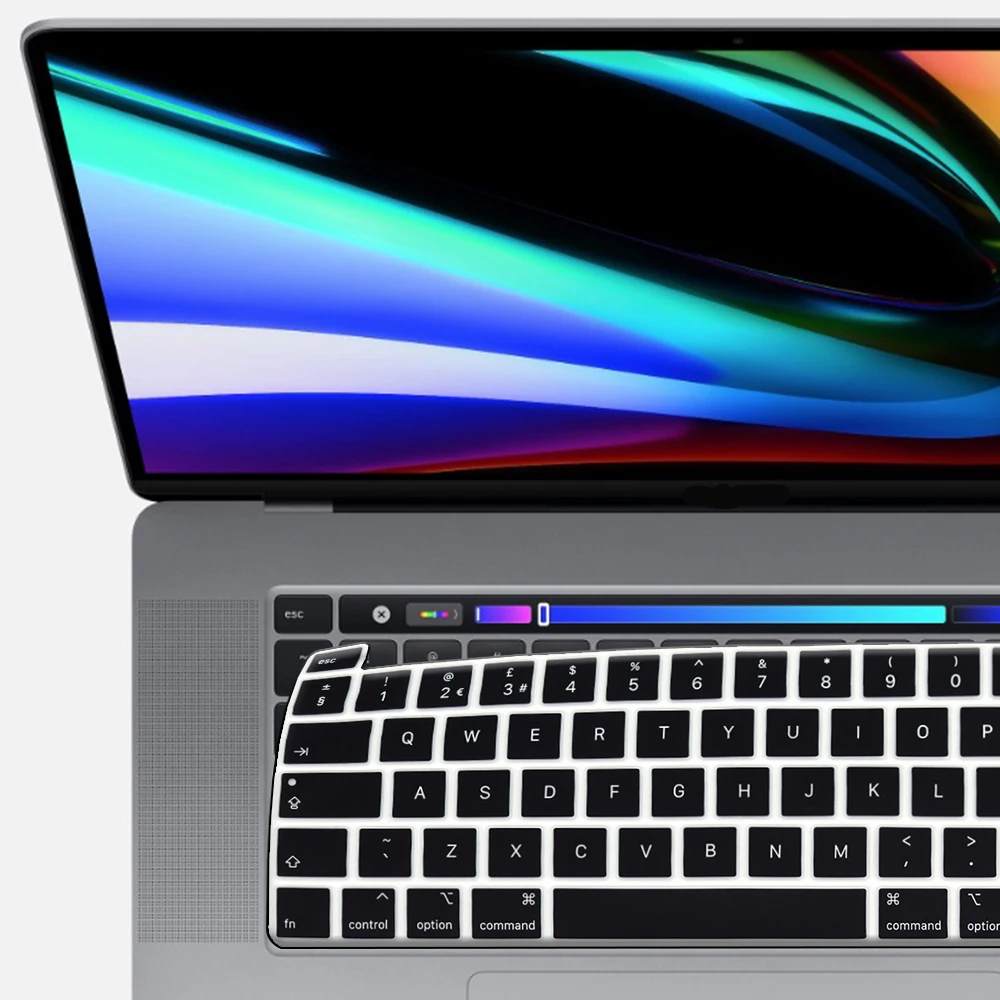 

Защитная пленка для ноутбука macbook pro 16, защитная пленка pro16 дюймов A2141, силиконовая крышка для клавиатуры, русский, французский, испанский дисплей