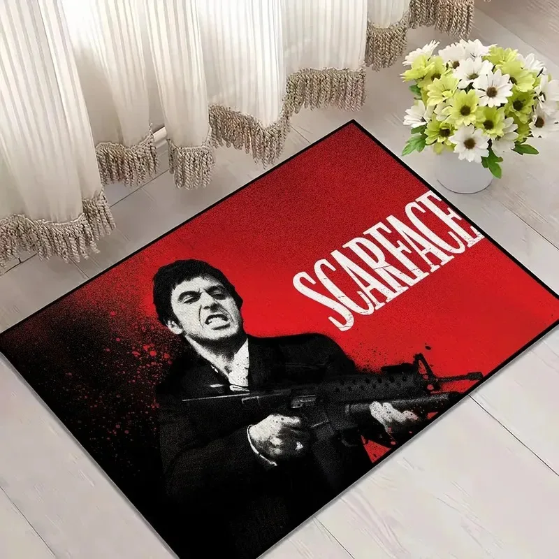 VIKAMA Easy-Clean Classic Movie Theme Rug Küchenmatte, maschinenwaschbarer Teppich, geeignet für Badezimmer- und Schlafzimmerbodendekoration
