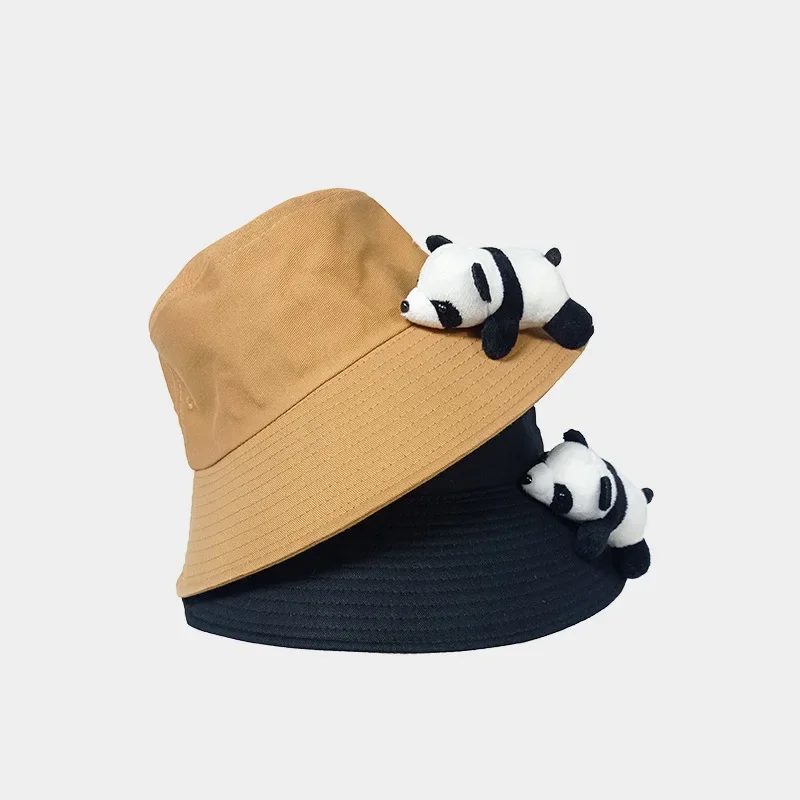 

Panda Fisherman Hat Children Age Reduction Cute Doll Basin Hat Versatile Outdoor Sun Protection Visor Male