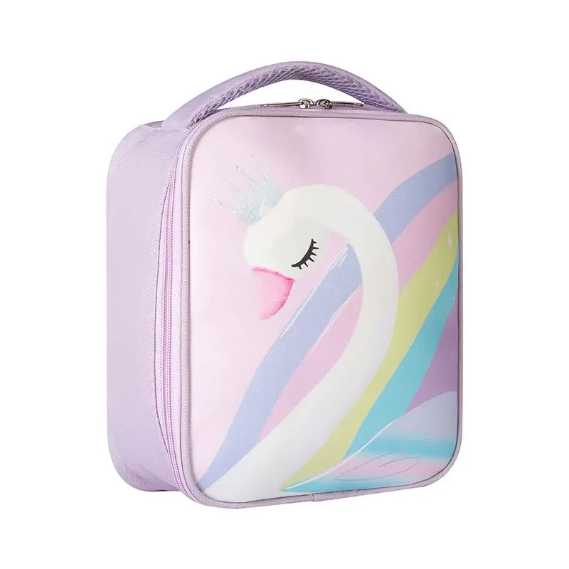 Unicorn Lunch Box Bag Bento Bag Insulated Large Capacity Handheld Oxford Cloth Children Cartoon Lunch Bag for Women Lonchera 보냉백