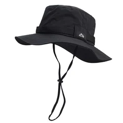 Sombrero de pescador de ala ancha para hombre y mujer, gorro de pescador con protección solar para el sol, pesca al aire libre, senderismo