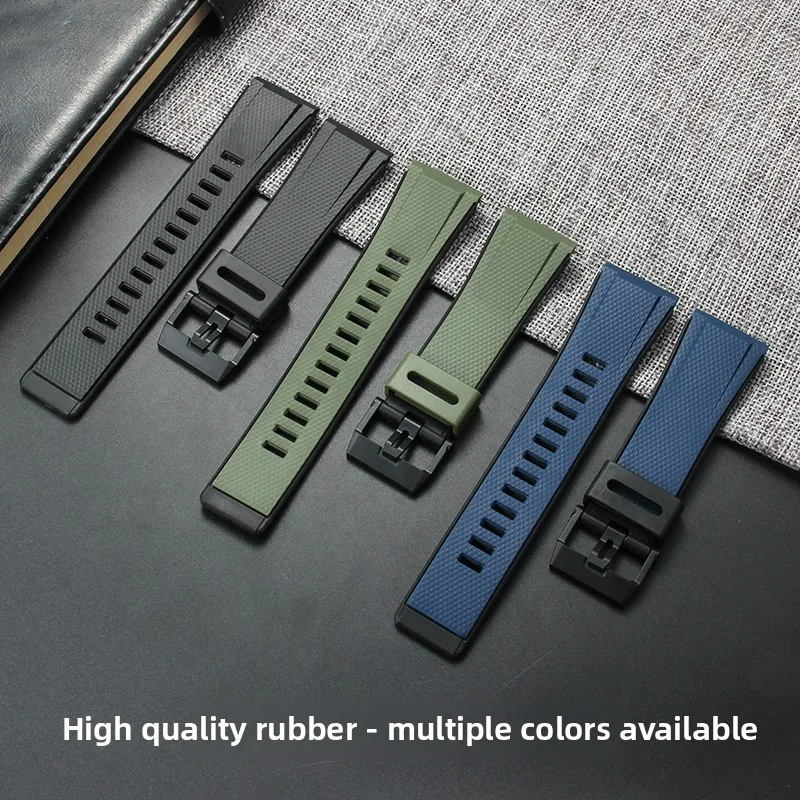 Per Casio GA2200 GA2000 PRG600 Cinturino per orologio in resina ventilata Azzurro Nero Giallo Anti microbica e design facile da pulire 24 m