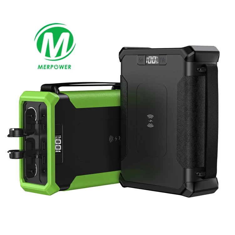 Merpower Pd Portable Lifepo4 Battery Laptop Powerbank 100000Mah Power pack for camping fishing hiking