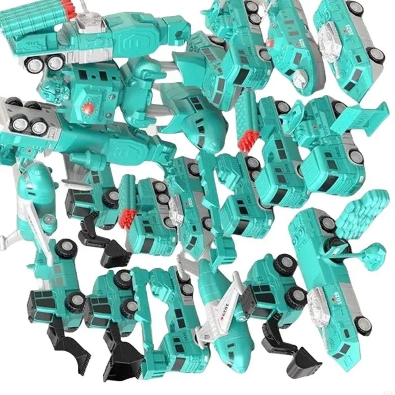 

M89C Toy Car Assembly Car Math Birthday Pired Giftsing Realistic Transform Robot