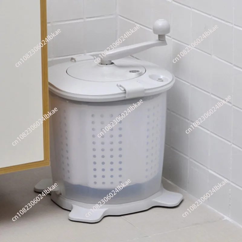 

Hand-cranked, battery-free manual washing machine, dormitory portable washing and drying all-in-one small laundry handy Y-9155