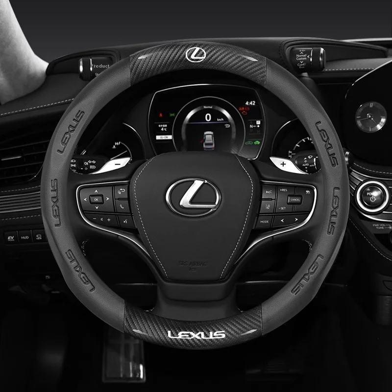 

Car Steering Wheel Cover For Lexus Fsport CT200h ES200 ES250 ES260 ES300 GS300 GX IS300 LS LM LX LX470 LX570 NX RX300 RX450 UX