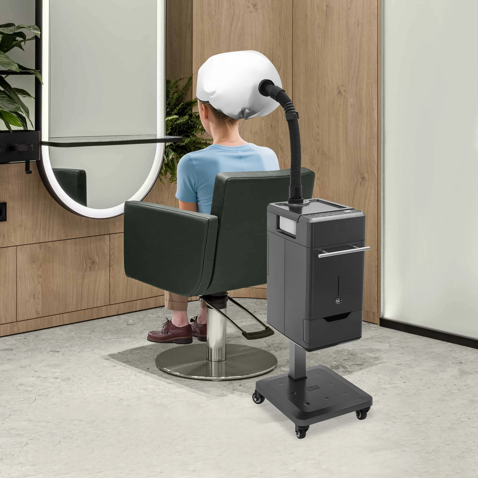 

Nano Mist Hair Steamer Machine with 7 Temperature Levels US Standard for Salon SPA Barber Shop 33.81 Fl Oz Water Tank Hair Care