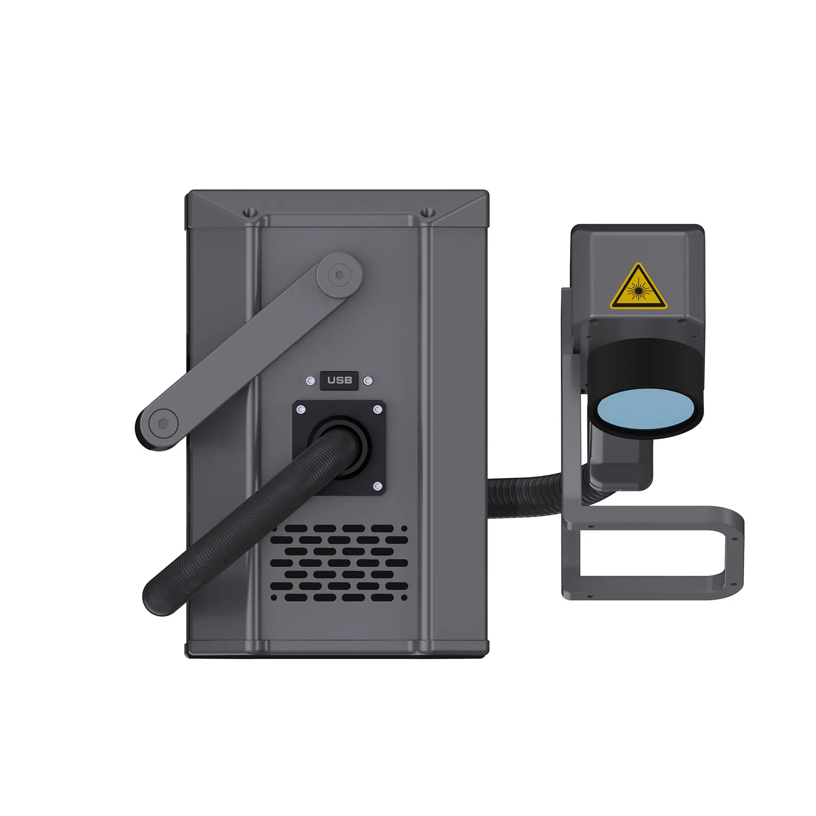 QRcode, 바코드, 일련 번호, 날짜, 이미지 인쇄용 20W 금속 및 플라스틱 섬유 레이저 조각기 휴대용 레이저 마킹 머신