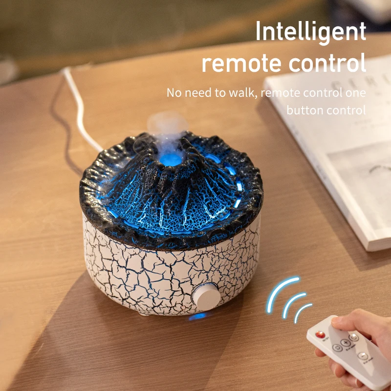 2026 New Upgrade 560ML Ultrasonic Air Humidifier Diffuser With 3D Simulated Flame Aromatherapy Fragrance Remote Control Room