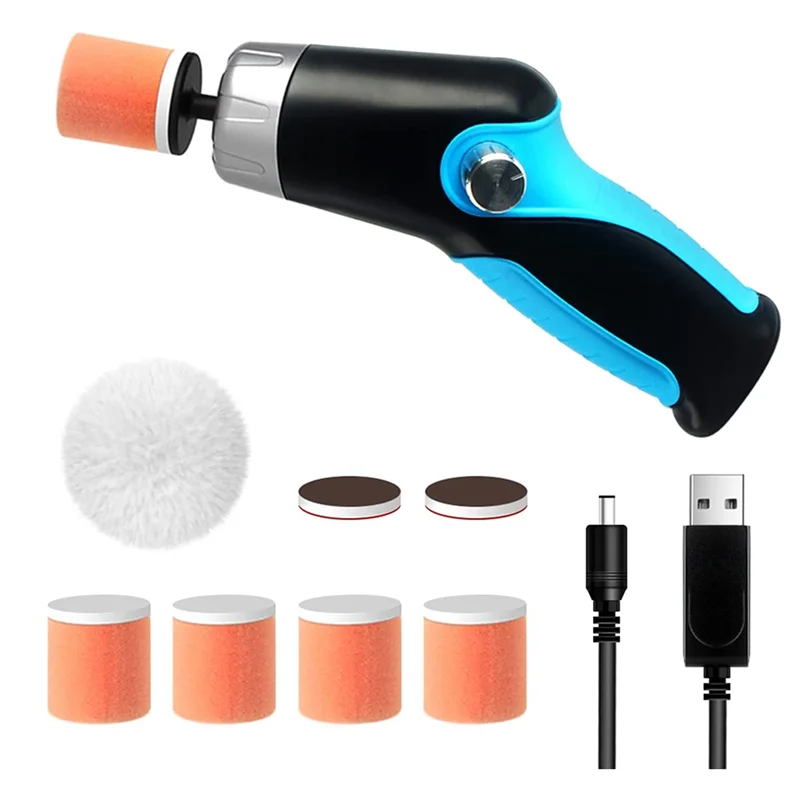 

Cordless Car Buffer Polisher,Mini Portable Polisher Tool Kit for Car Detailing W/12V 2000MAh Rechargeable Battery &Cable