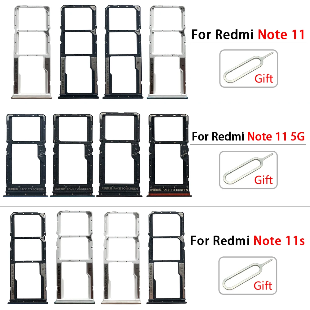 SIM Card Tray Slot Holder Adapter Accessories For Xiaomi Redmi Note 11S 11 5G