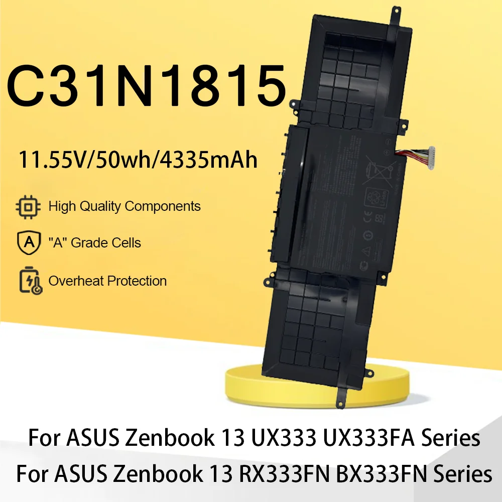 

C31N1815 Laptop Battery For ASUS Zenbook 13 UX333 UX333F UX333FA UX333FN RX333F RX333FA RX333FN BX333F BX333FA BX333FN