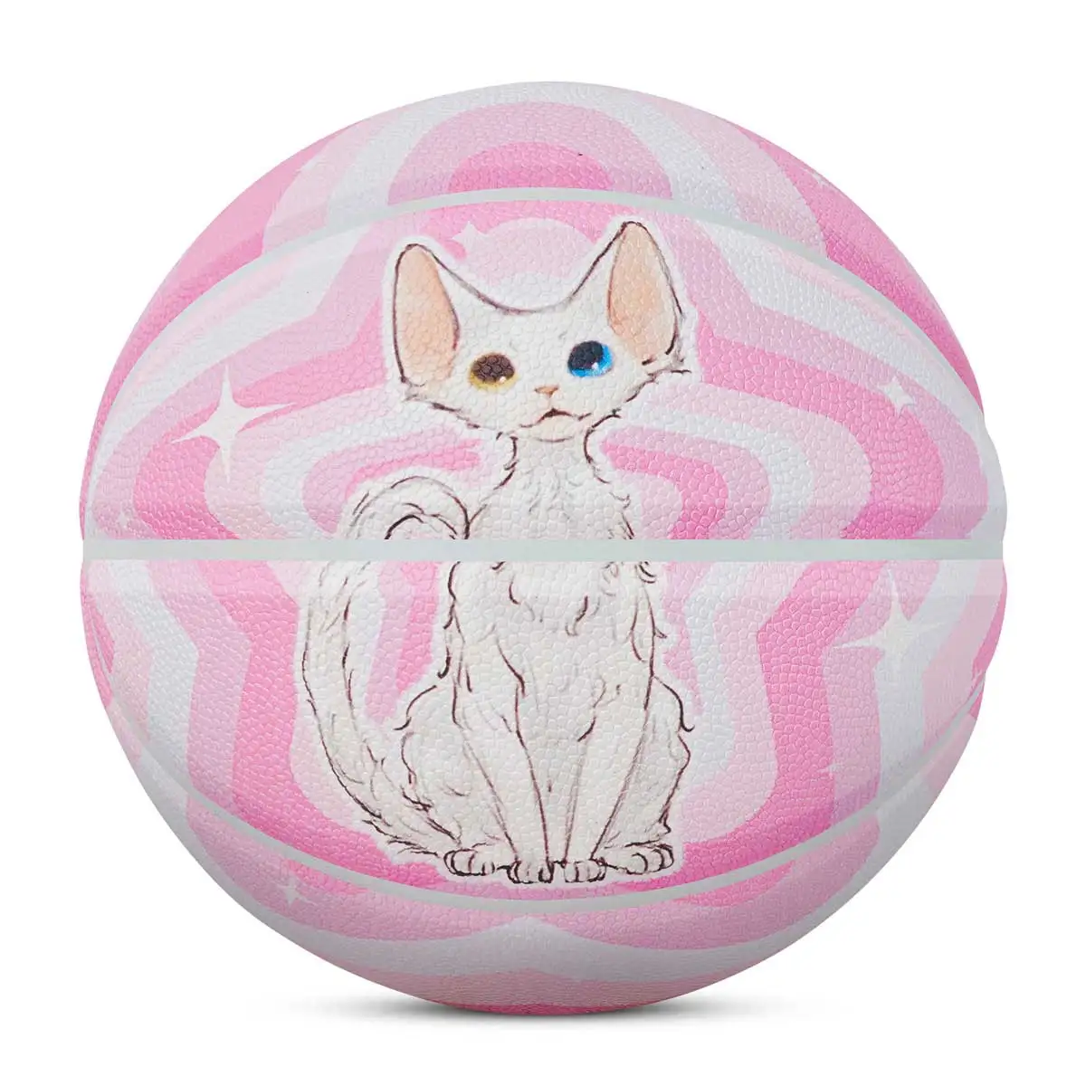 

Kuangmi Basketball，Cat Series, Size5/6/7, Indoor/Outdoor, Fun Novelty Gift for Cats and Basketball Lovers，KMBB553