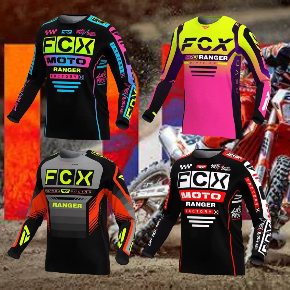 

Cycling Sweatshirt Motocross Mountain Enduro Bike Clothing Bicycle Moto Downhill T-shirt Ranger Fox Cycling Jersey MTB Shirts