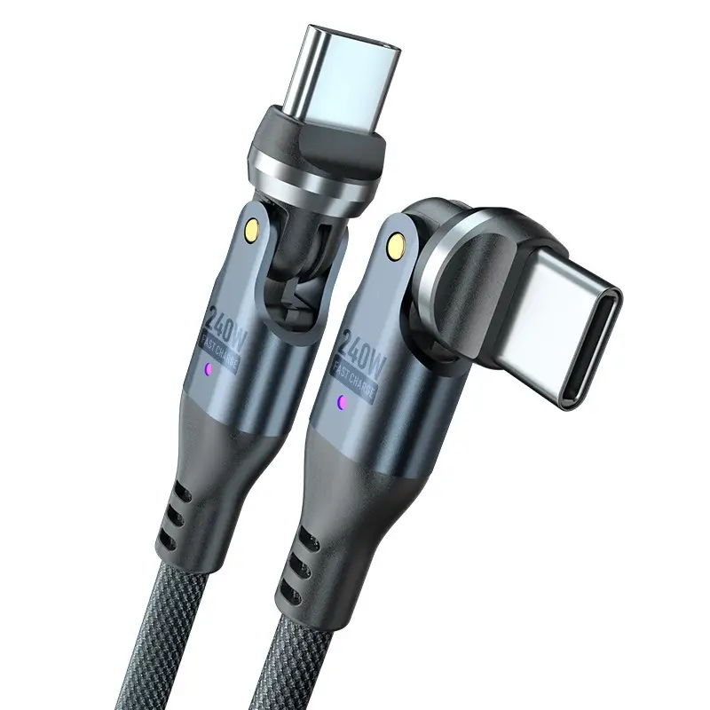 كابل ASUS USB C إلى Type C بقوة 240W لـ iPhone 16 و15 Pro Max شحن فائق السرعة PD3.1 5A سلك بيانات لـ Macbook وiPad والكمبيوتر المحمول USBC - 4