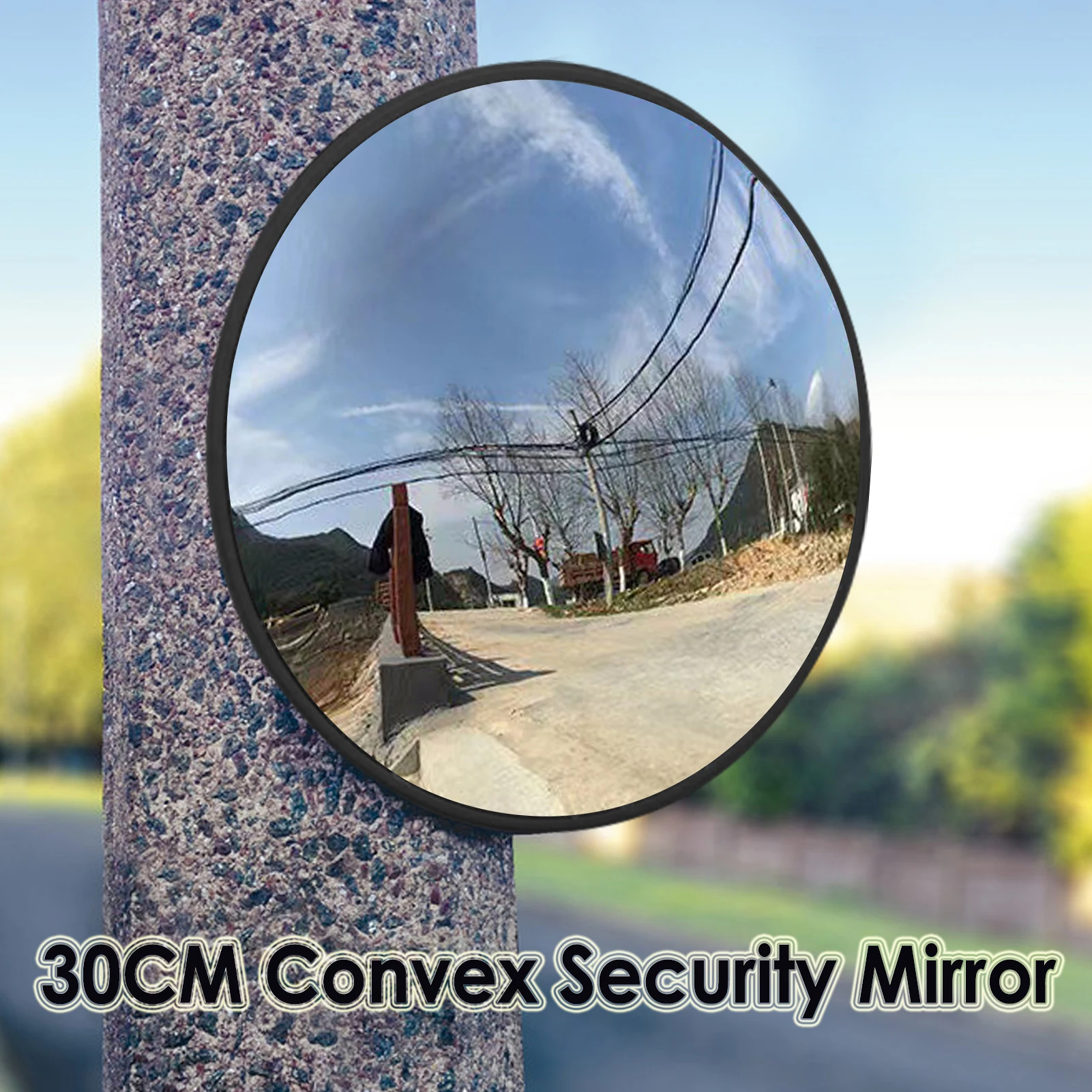 Convex Mirror Security Mirror Professional Traffic Road Mirror 30CM Outdoor Turning Corner Wide Angle Concave-convex Mirror