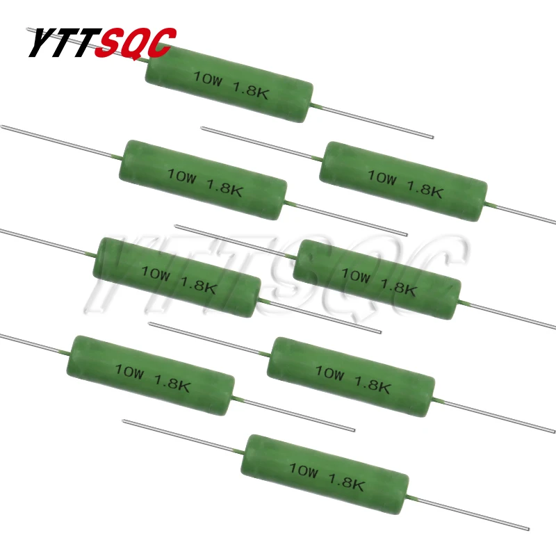 5pcs RX21 10W Wire Wound Resistance 5% 1R 10R 100R 1K 10K 12K 15K 20R 22R 24R 27R 30R 33R 0.05 0.1 0.22 1 10 15 100 ohm Resistor