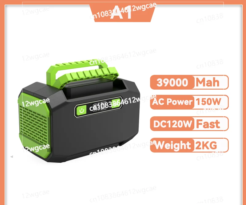 

A1 150W Portable Power Station USB Output 10W Fast Charge 39000mAh Powerful Powerbank for Outdoor Blackout Camping