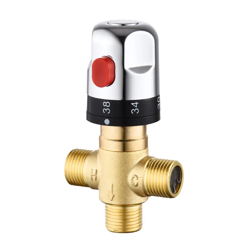 Brass Thermostatic Mixing Valve Temperature Control Ceramic  for Solar Water Heater  Parts  Cartridge WF107