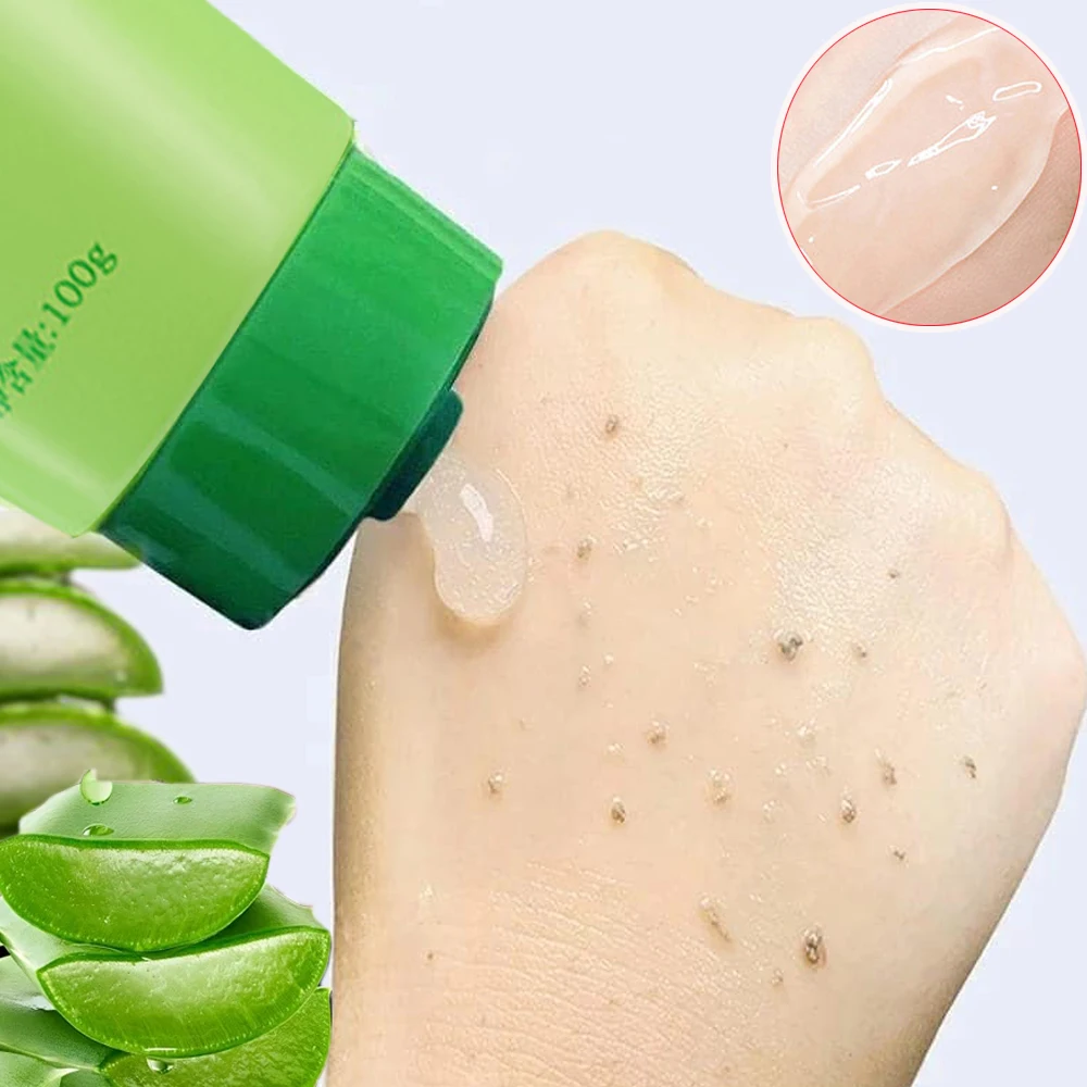 Gel exfoliante de Aloe Vera, nutre la piel, Peeling, blanqueamiento, hidratante, protector solar, reparación, Emulsione, productos de belleza para el cuidado de la piel