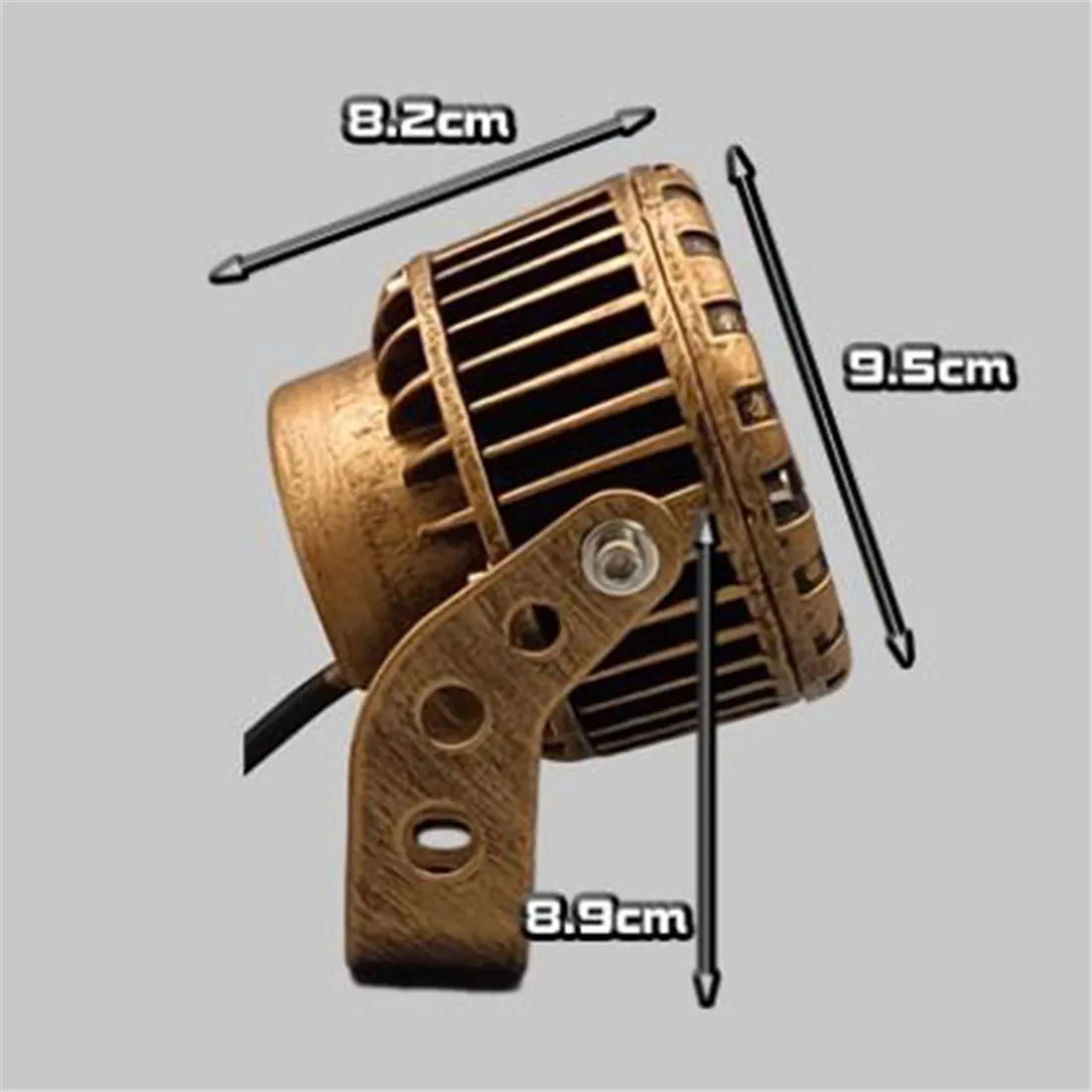 ヴィンテージ 10W 3000K 4000K 6000K 屋外スポットライト ランドスケープランプ、防水調整可能スポットライト 庭、旗竿、家、木用