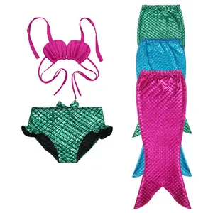 Badeanzug für Kinder für 2 bis 9 Jahre, Mädchenbad für Mädchen, 3 Stücke, Meerjungfrau Schwanz, Kinderbikini -Set, Strandkleidung 12 Hauptverkaufsbikinis Mädchen 10 Jahre - №11