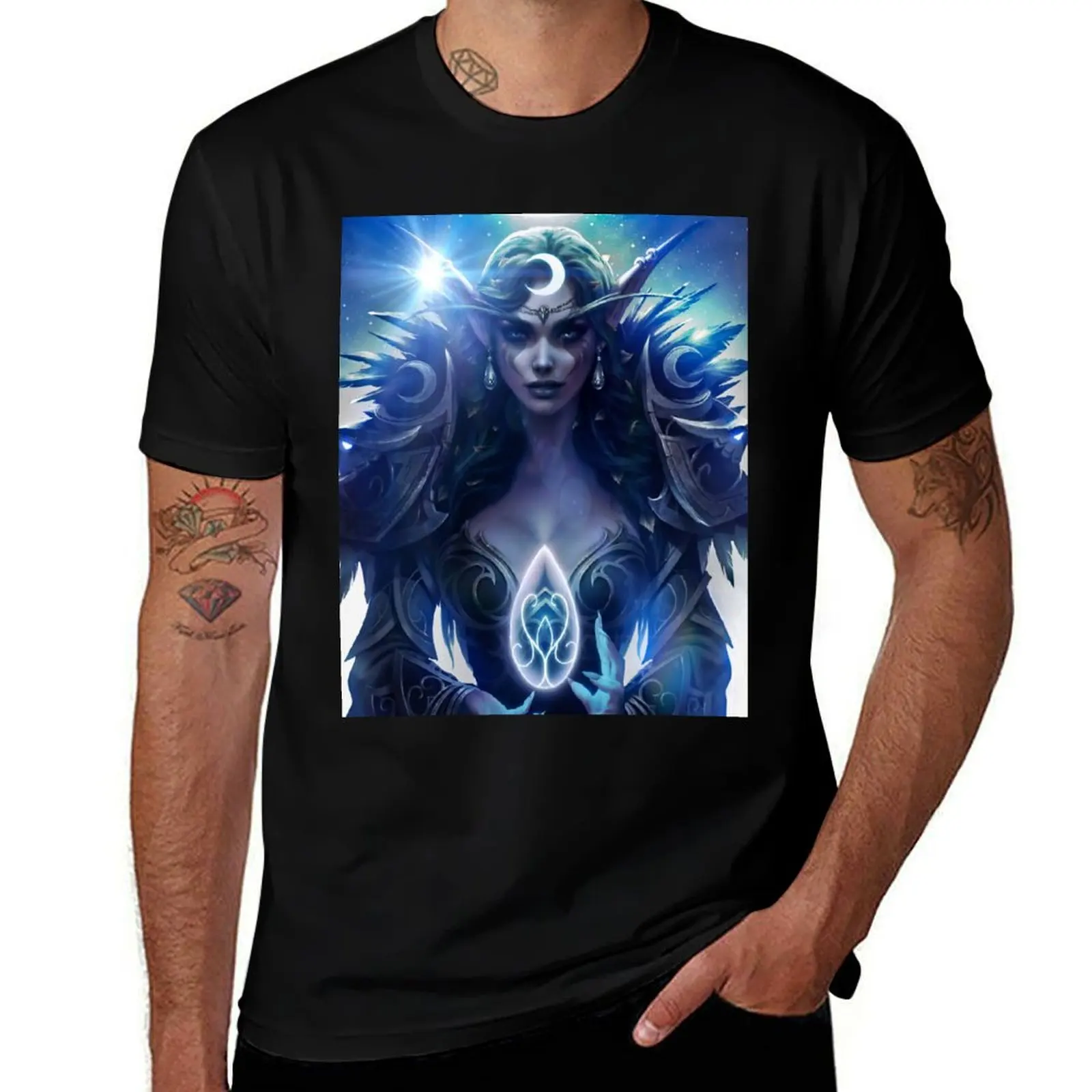 

Night Elf T-Shirt Plus Size Summer Casual T-Shirt