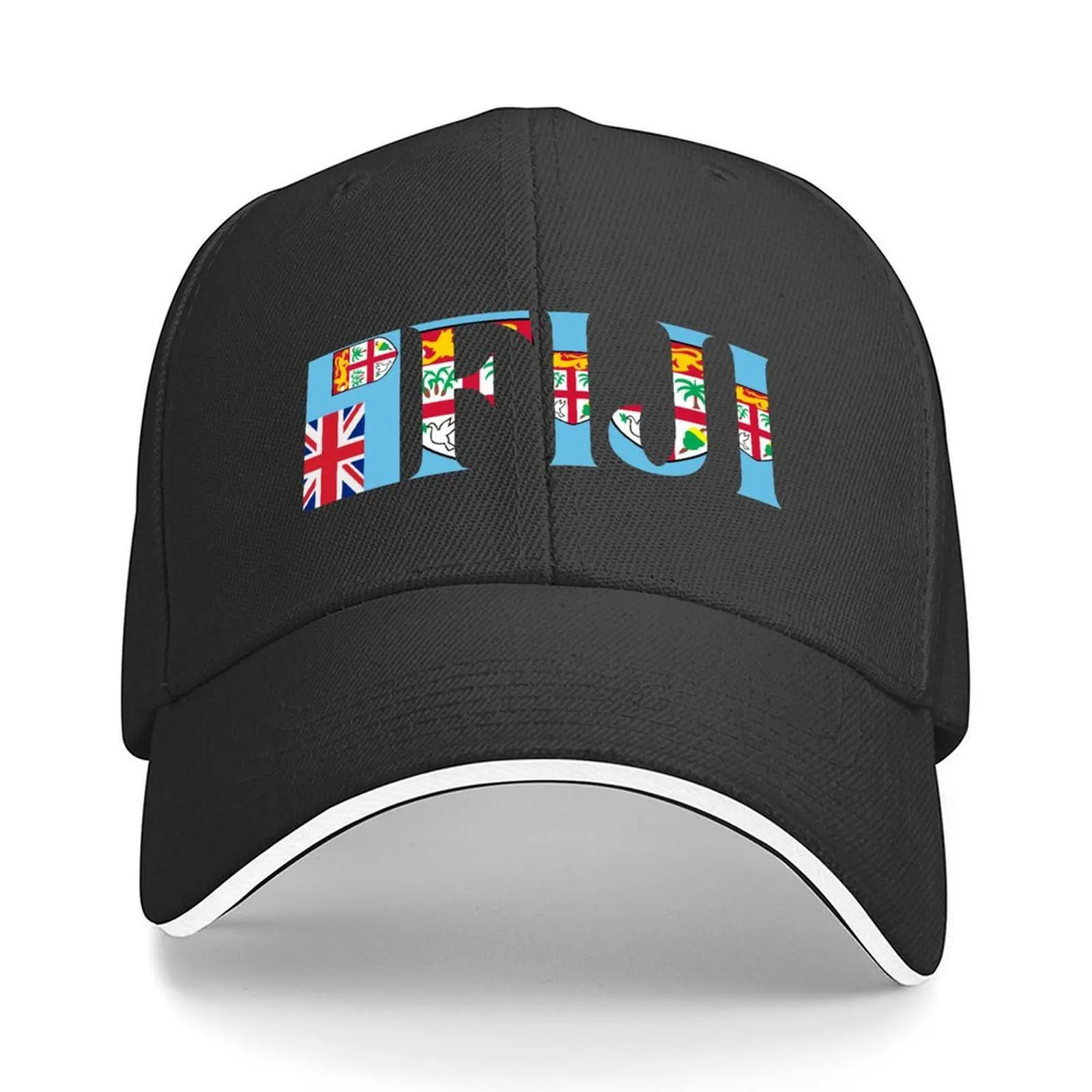 

Fiji with the Fijian Flag Baseball Cap dad hat western Hat Hat Baseball Cap men's big size Designer Man Women's