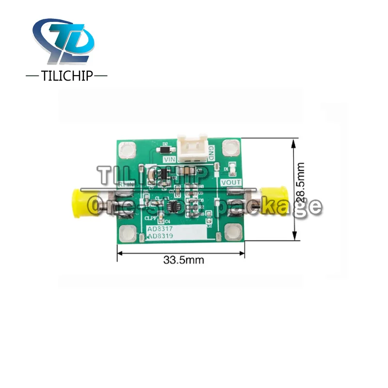 AD8319 Модуль логарифмического детектора обнаружения мощности 1M-10G 45 дБ динамический измеритель мощности RF