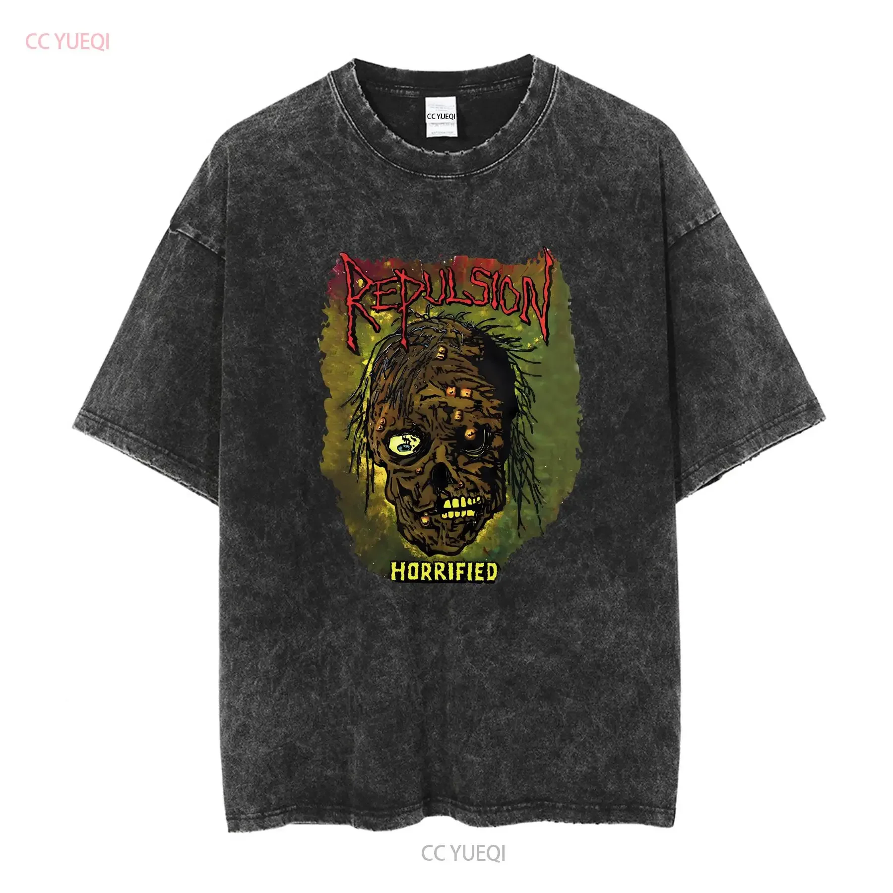 T Shirt Alternative Grindcore Horrified Repulsion Band NWT Black Color S 2XL long or short sleeves vintage Washed Soft