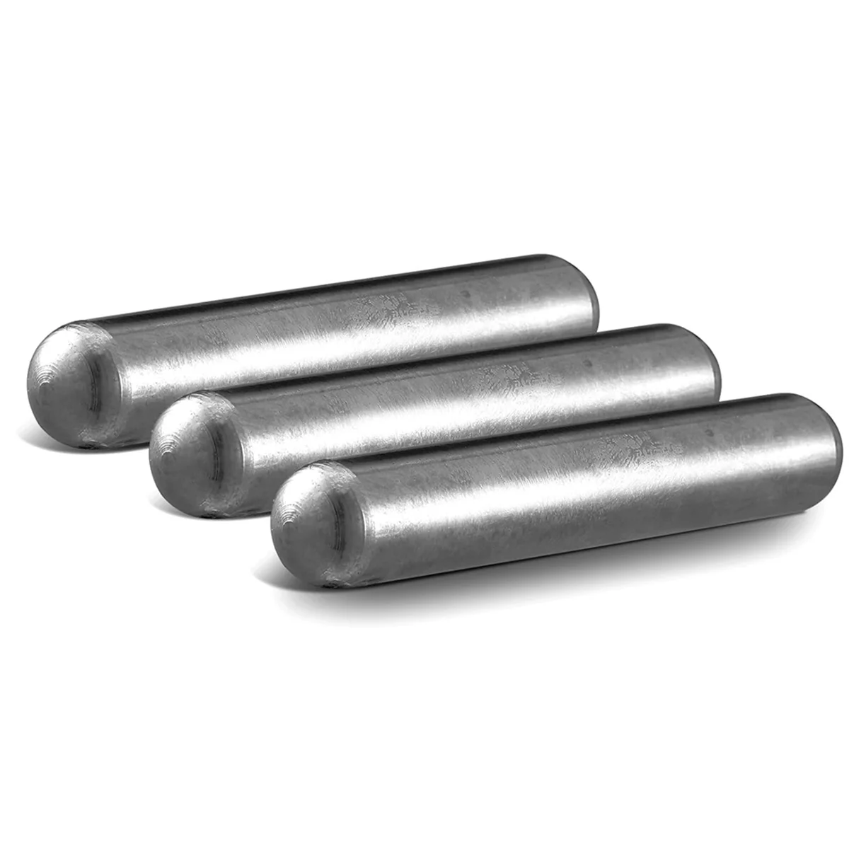 A002 3 peças cilindro magnético de vaca alnico localizador de pinos magnéticos de 0,50 polegadas de diâmetro, comprimento de 3 polegadas, prata