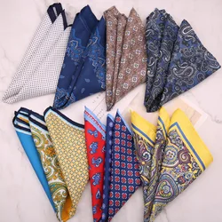 New Print Pocket Square Floral Chest Towel Paisley Suits Handkerchief Gentlemen Hankies Men's Handkerchiefs Pocket Towel Gifts
