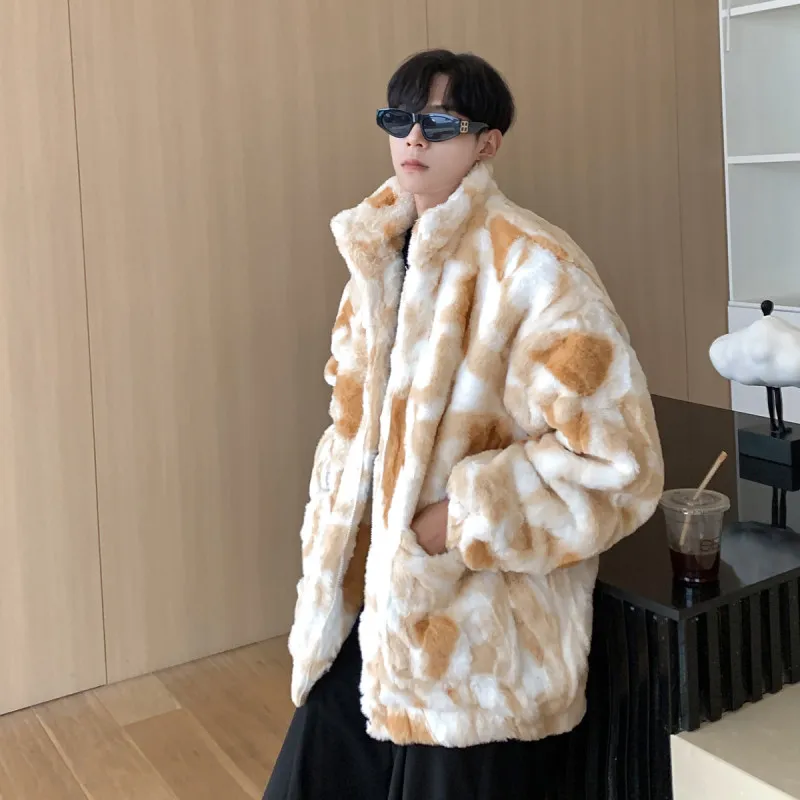 

Зимнее американское окрашенное хлопковое джето, мужское и женское модное брендовое пальто в стиле ретро, теплое хлопковое пальто с межпой для пар, горный орел